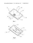 Sheeted cleaning medium and dispenser/receptacle diagram and image