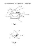 Sheeted cleaning medium and dispenser/receptacle diagram and image