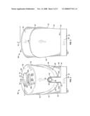 Actuator cap for a spray device diagram and image