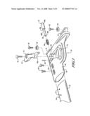 VEHICLE ARTICLE CARRIER HAVING SINGLE SIDE RELEASE MECHANISM diagram and image