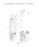 VENT DOOR SYSTEM WITH LEVER MECHANISM diagram and image