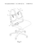 Chair backrest mounting bracket diagram and image