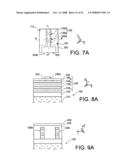 Production of a Transistor Gate on a Multibranch Channel Structure and Means for Isolating This Gate From the Source and Drain Regions diagram and image