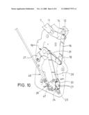 Locking Mechanism for a Folding Top Compartment Cover of a Convertible diagram and image