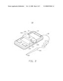 PORTABLE ELECTRONIC DEVICE WITH TOUCH SCREEN diagram and image