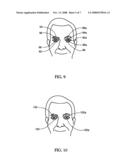 System and method for adjusting perceived eye rotation in image of face diagram and image