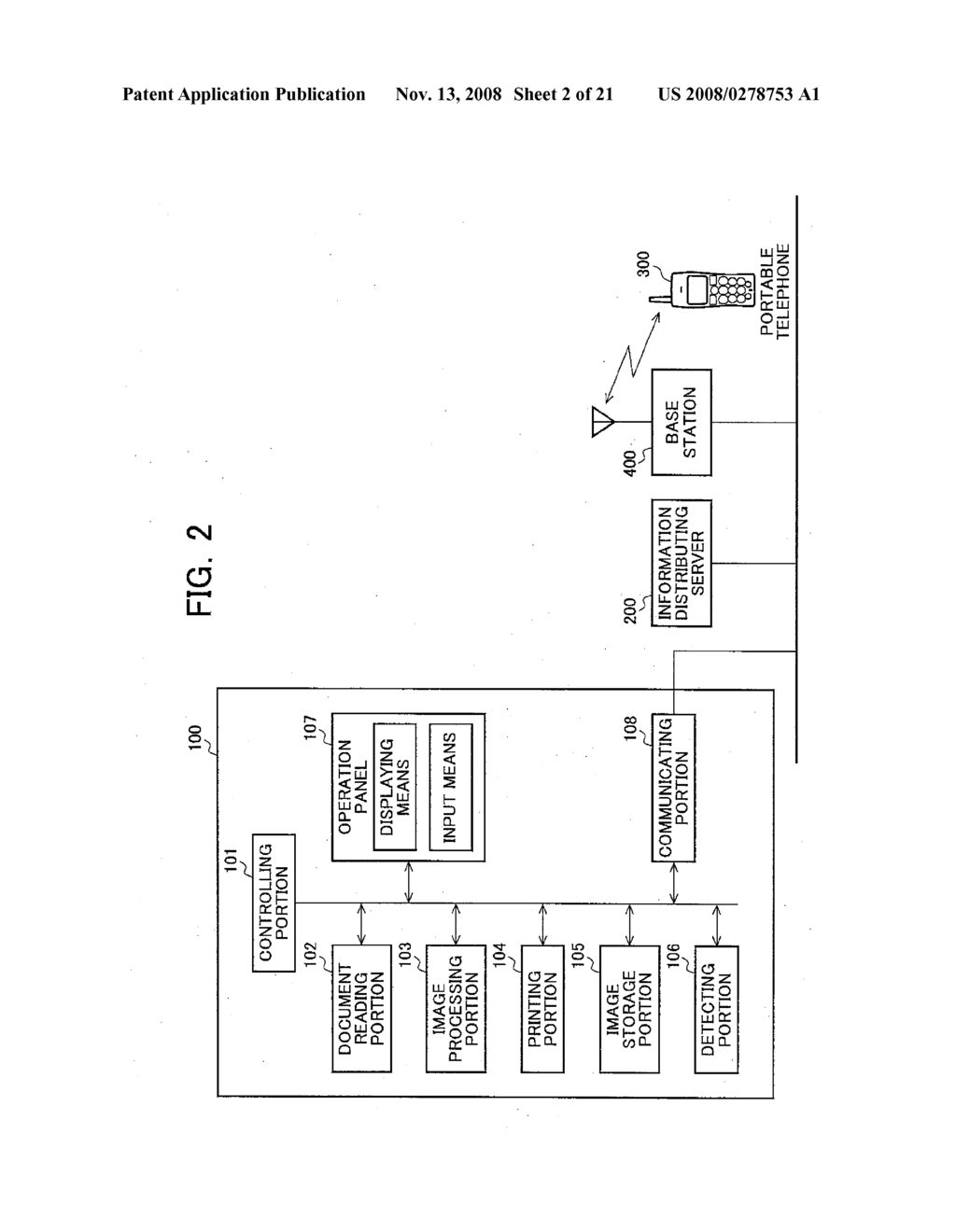 DISPLAY SYSTEM, INFORMATION DISTRIBUTING APPARATUS, ELECTRONIC DEVICE, AND PORTABLE TERMINAL - diagram, schematic, and image 03