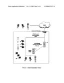 Method and system for a hotel based meeting & conference communications network diagram and image