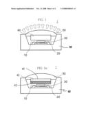 LIGHT EMITTING DIODE DEVICE USING NANOCRYSTAL-METAL OXIDE COMPOSITE AND METHOD FOR FABRICATING THE SAME diagram and image