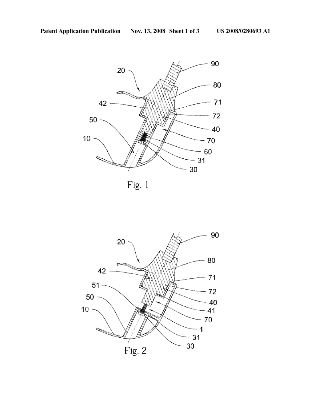 Golf Club, Club Head and Body of the Club Head - diagram, schematic, and image 02