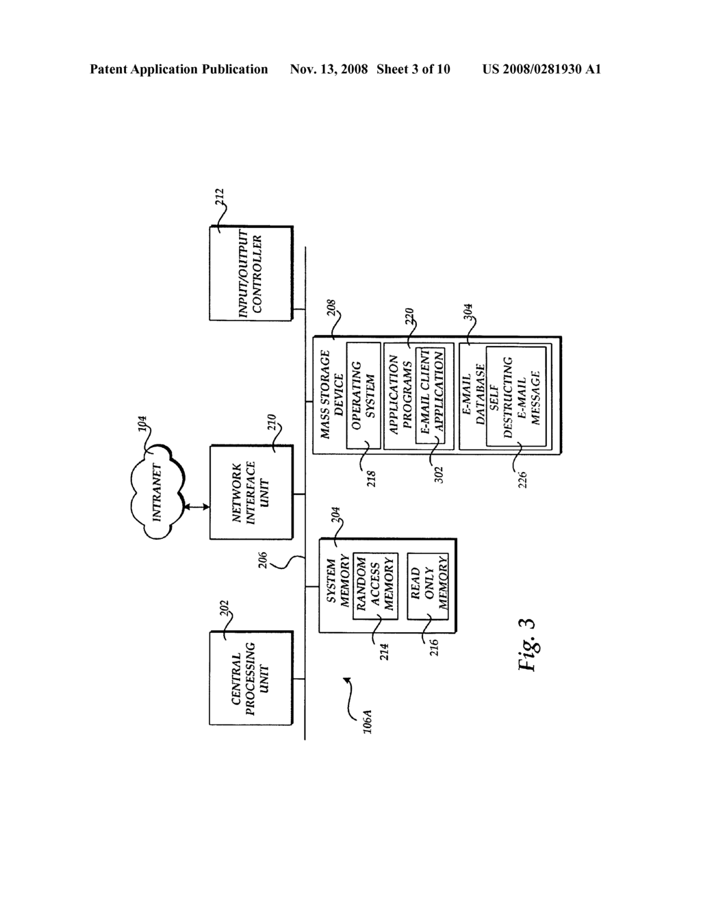 Method, System, and Apparatus for Providing Self-Destructing Electronic Mail Messages - diagram, schematic, and image 04