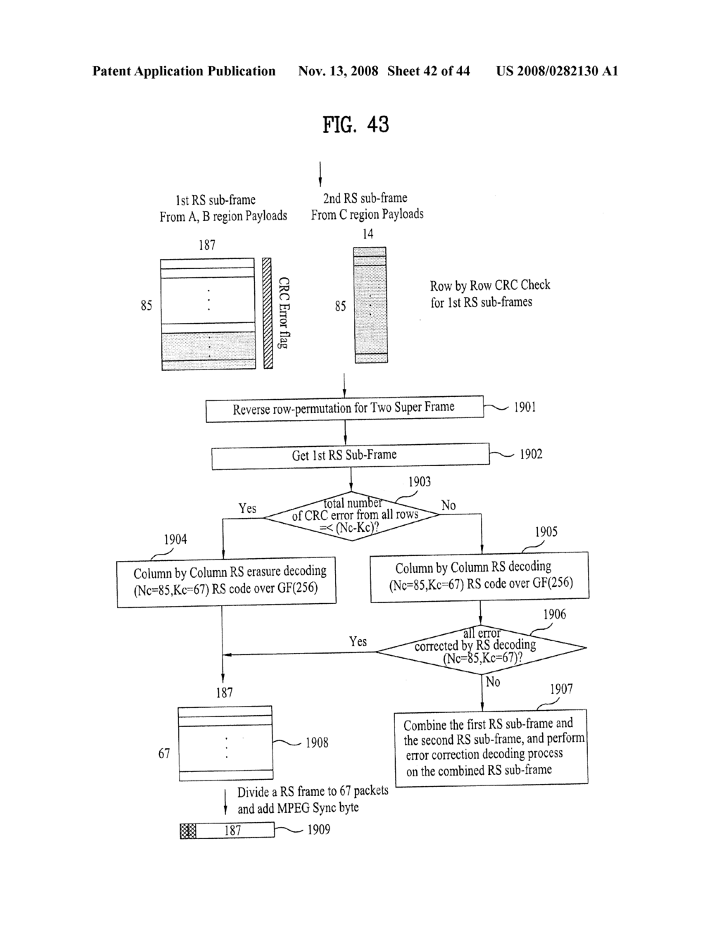 DIGITAL BROADCASTING SYSTEM AND METHOD OF PROCESSING DATA - diagram, schematic, and image 43