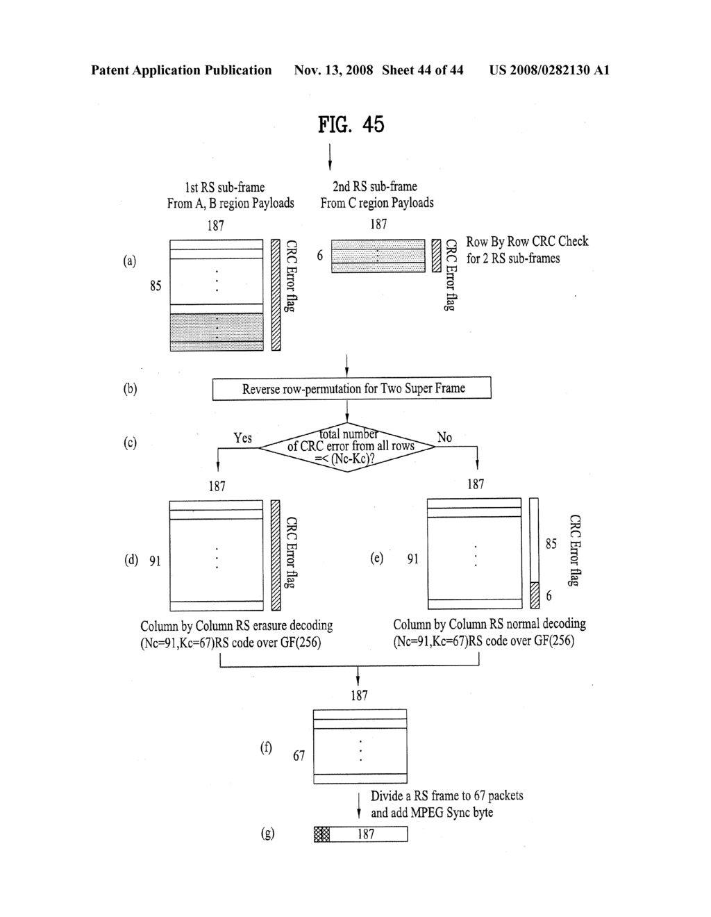 DIGITAL BROADCASTING SYSTEM AND METHOD OF PROCESSING DATA - diagram, schematic, and image 45