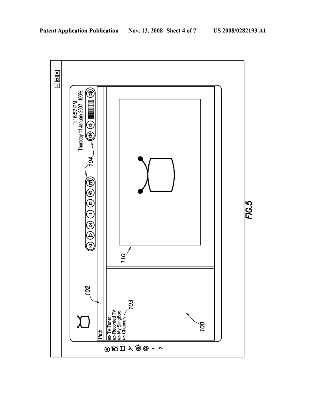 AUTOMATICALLY PLAYING A VIDEO CLIP ASSOCIATED WITH AN ICON THAT IS IN FOCUS - diagram, schematic, and image 05