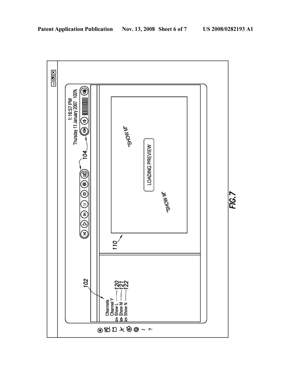 AUTOMATICALLY PLAYING A VIDEO CLIP ASSOCIATED WITH AN ICON THAT IS IN FOCUS - diagram, schematic, and image 07