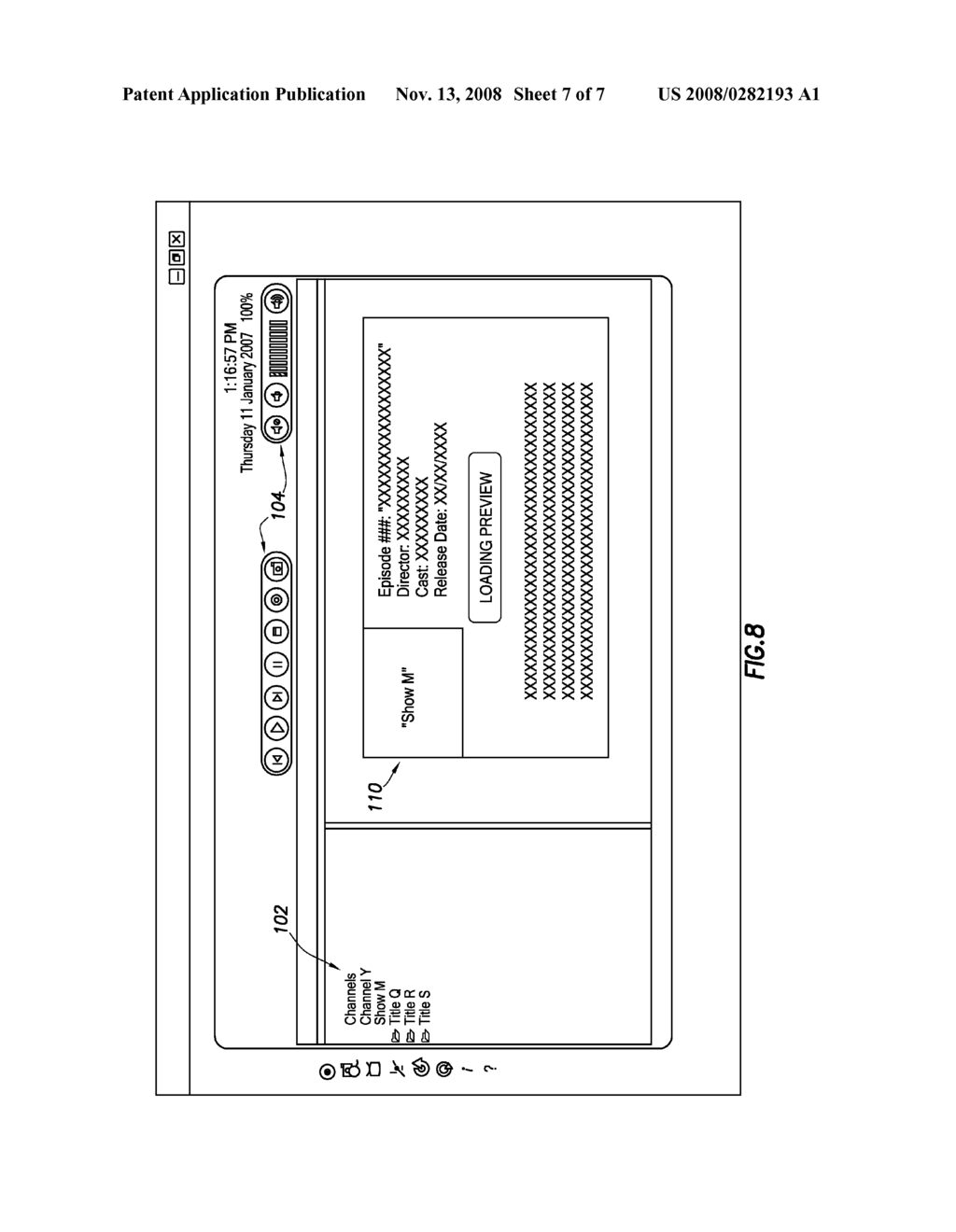 AUTOMATICALLY PLAYING A VIDEO CLIP ASSOCIATED WITH AN ICON THAT IS IN FOCUS - diagram, schematic, and image 08