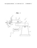 Robot with linearly movable support member attaching to gripper diagram and image