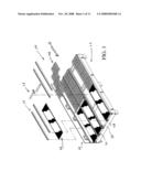 Snap lock separatory panel and retainer system diagram and image