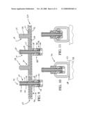 Snap lock separatory panel and retainer system diagram and image