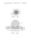 Reliable metal bumps on top of I/O pads after removal of test probe marks diagram and image