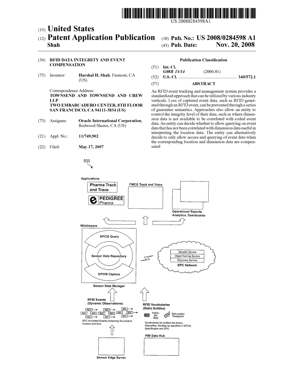 RFID Data Integrity and Event Compensation - diagram, schematic, and image 01