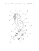 Interchangeable decorative arrangement for spectacles diagram and image