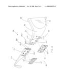 Interchangeable decorative arrangement for spectacles diagram and image