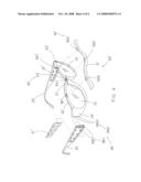 Interchangeable decorative arrangement for spectacles diagram and image