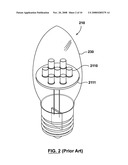 Light emitting diode (LED) light bulb diagram and image