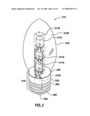 Light emitting diode (LED) light bulb diagram and image