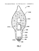 Light emitting diode (LED) light bulb diagram and image