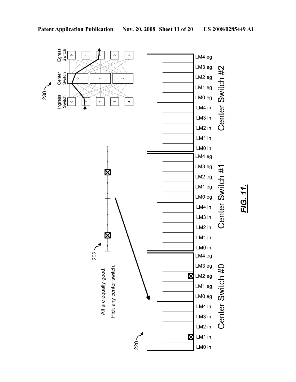 SYSTEMS AND METHODS FOR PROGRAMMING CONNECTIONS THROUGH A MULTI-STAGE SWITCH FABRIC WITH BLOCKING RECOVERY, BACKGROUND REBALANCING, AND ROLLBACK - diagram, schematic, and image 12