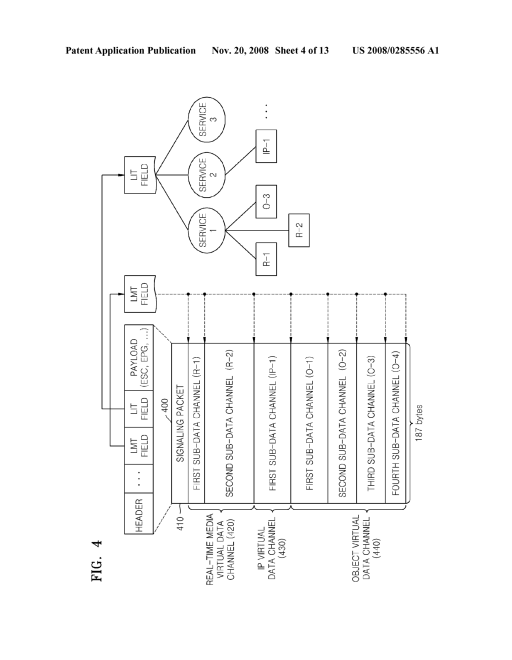 BROADCASTING SERVICE TRANSMITTING APPARATUS AND METHOD AND BROADCASTING SERVICE RECEIVING APPARATUS AND METHOD FOR EFFECTIVELY ACCESSING BROADCASTING SERVICE - diagram, schematic, and image 05