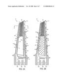 Near wall cooling for a highly tapered turbine blade diagram and image