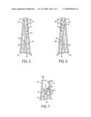 Near wall cooling for a highly tapered turbine blade diagram and image