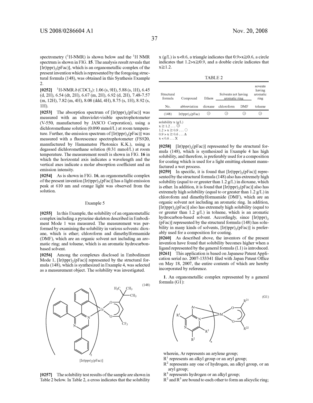 Organometallic Complex, Composition and Light Emitting Element Including the Organometallic Complex - diagram, schematic, and image 54