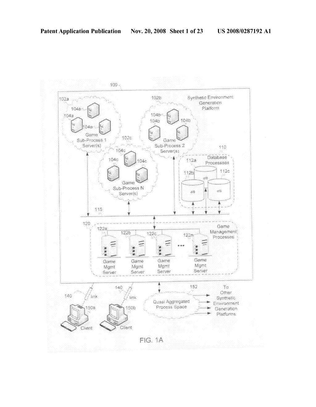 Distributed network architecture for introducing dynamic content into a synthetic environment - diagram, schematic, and image 02