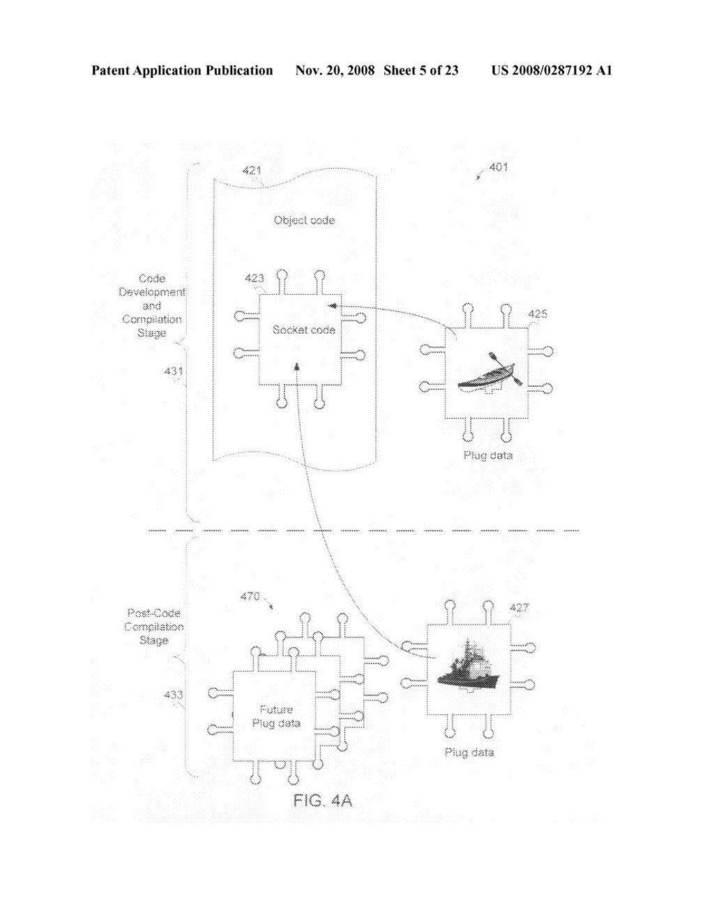 Distributed network architecture for introducing dynamic content into a synthetic environment - diagram, schematic, and image 06