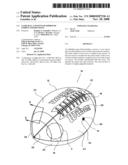 Game ball cover with improved stripes and/or logos diagram and image