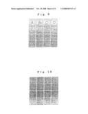 Reactive chips and methods for detecting bindings of target substances utilizing the chips diagram and image