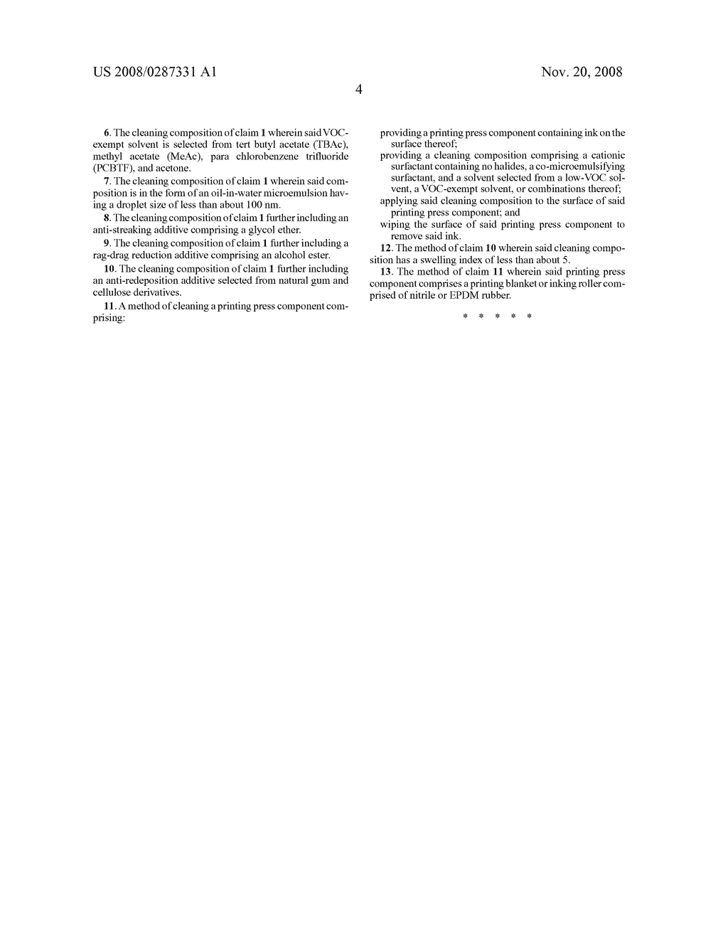 LOW VOC CLEANING COMPOSITION FOR CLEANING PRINTING BLANKETS AND INK ROLLERS - diagram, schematic, and image 05