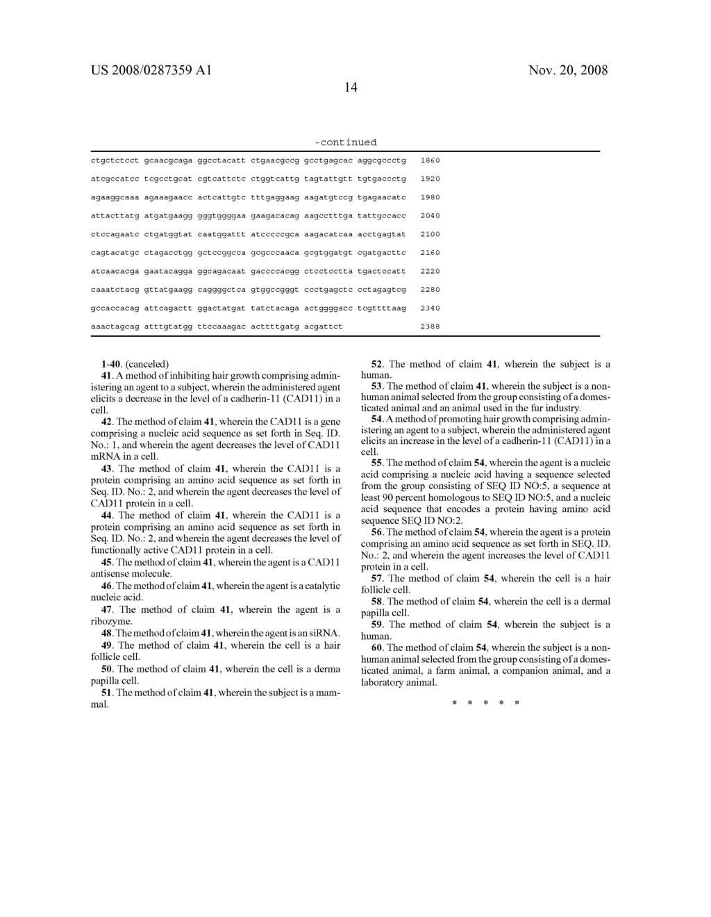 CADHERIN-11-MEDIATED MODULATION OF HAIR GROWTH - diagram, schematic, and image 25