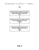 Determining an autonomous position of a point of interest on a lifting device diagram and image