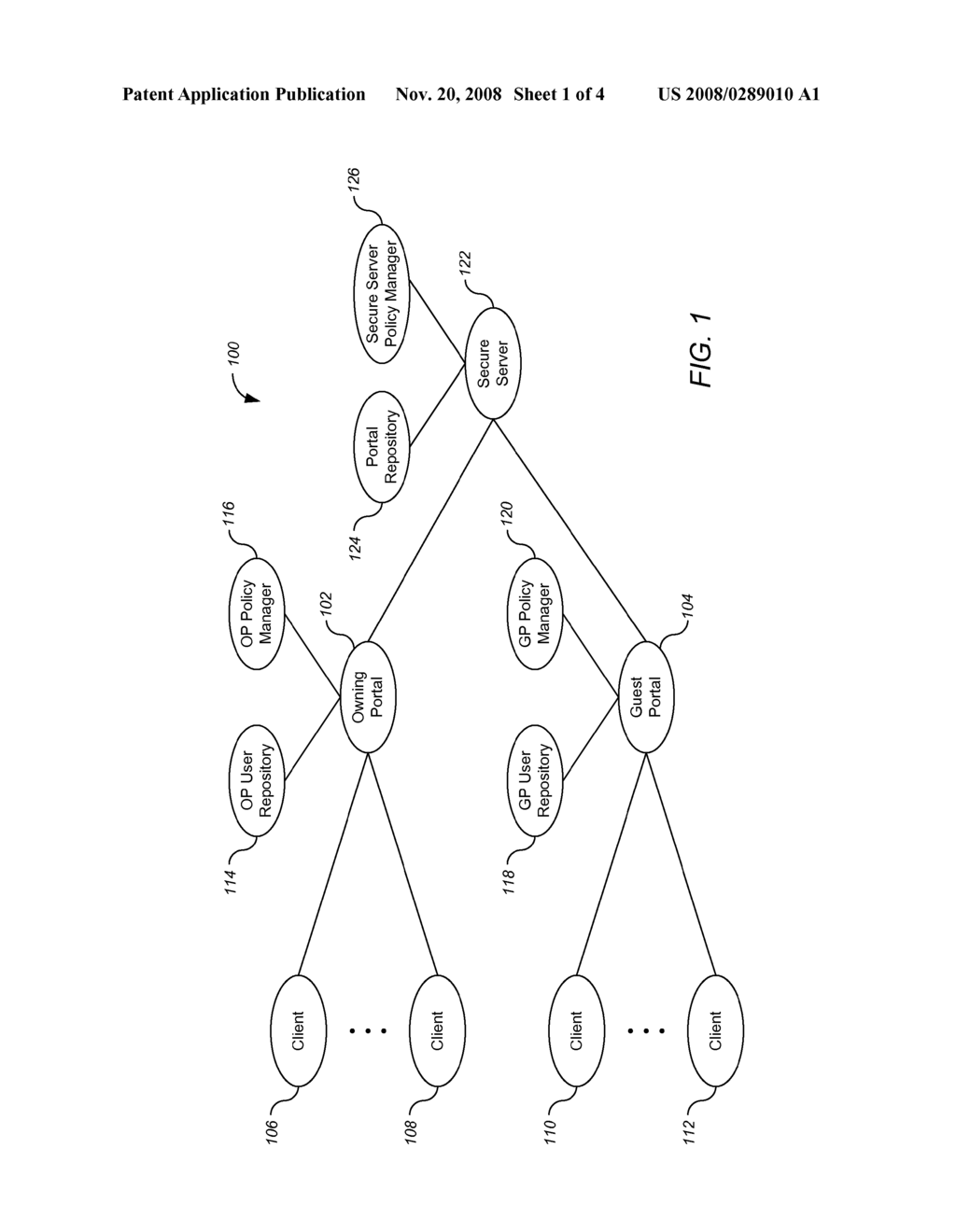 Managing Secured Resources in Web Resources that are Accessed by Multiple Portals - diagram, schematic, and image 02