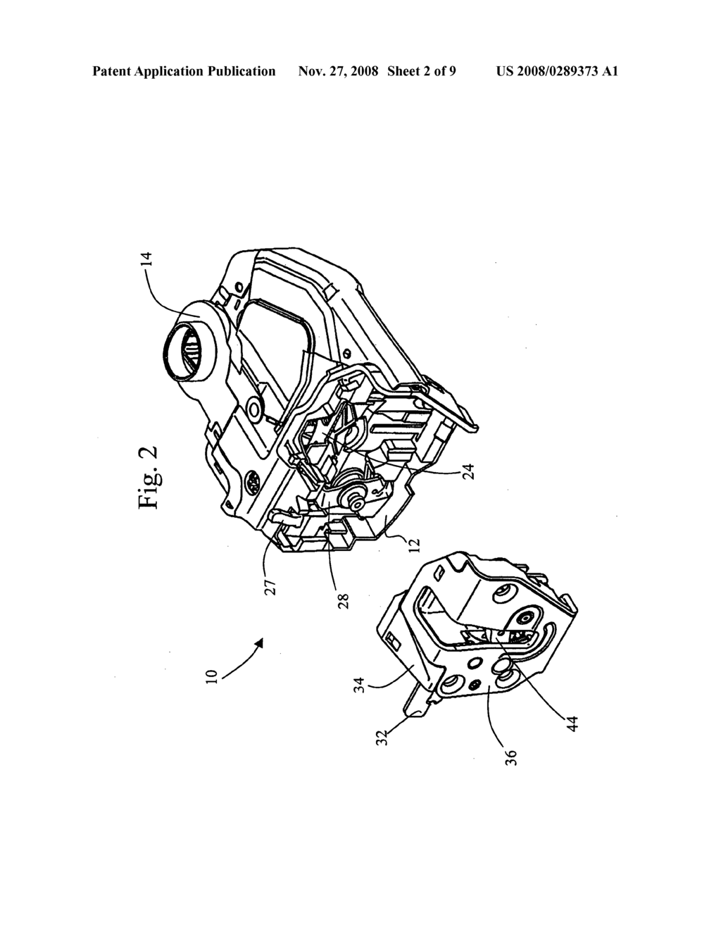 Automotive Door Lock Device - diagram, schematic, and image 03