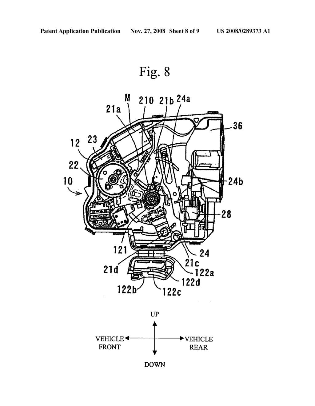 Automotive Door Lock Device - diagram, schematic, and image 09