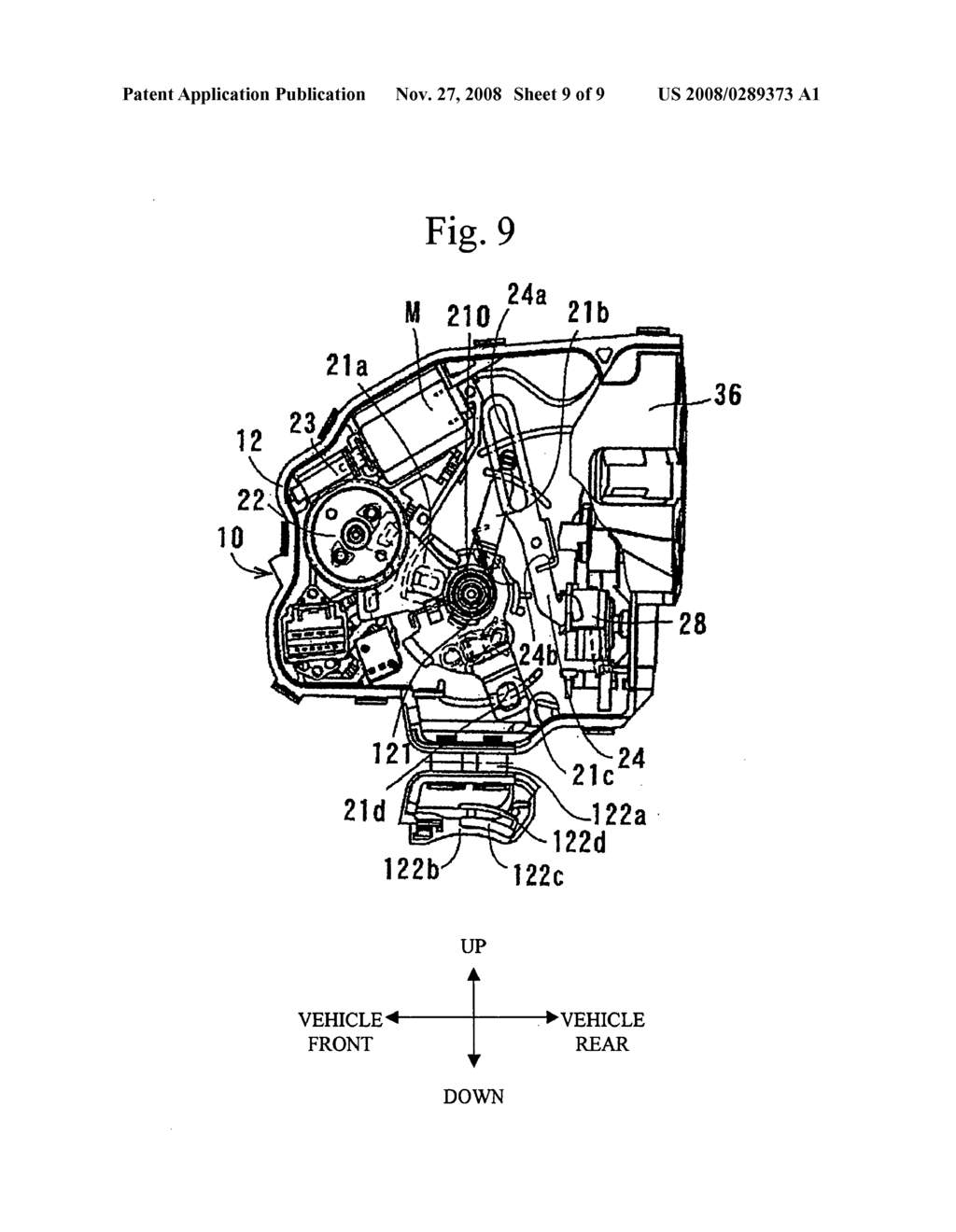 Automotive Door Lock Device - diagram, schematic, and image 10