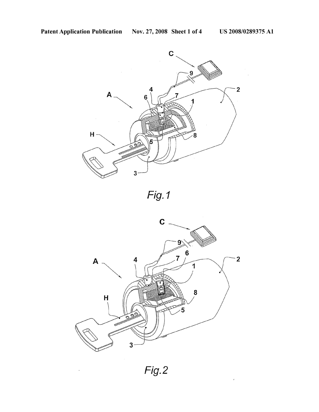 Steering Lock with a Chip, Communicating with a Switchboard - diagram, schematic, and image 02