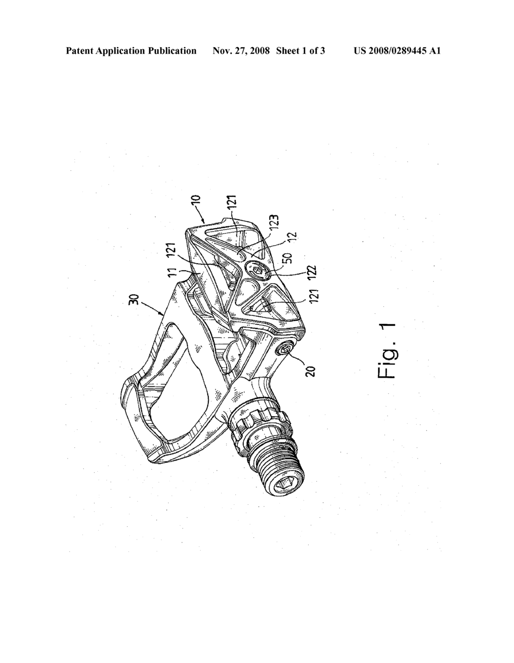 Racing Bicycle Pedal Assembly having Lighter Weight - diagram, schematic, and image 02