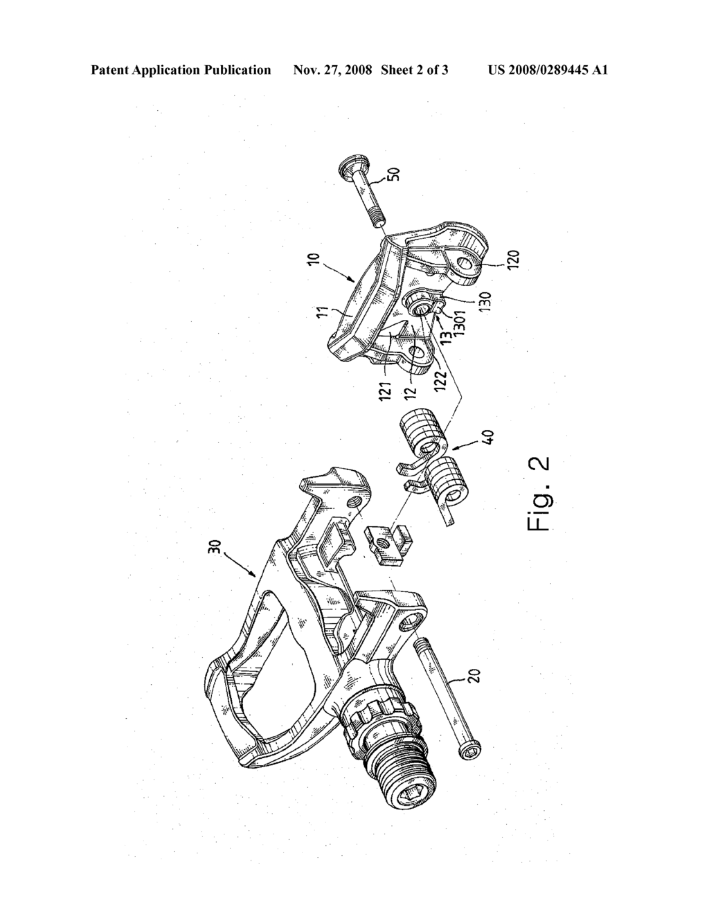 Racing Bicycle Pedal Assembly having Lighter Weight - diagram, schematic, and image 03